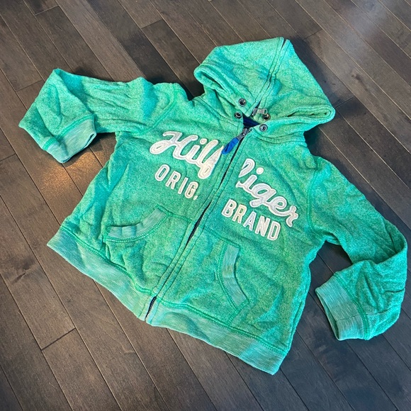 4T Double Hood Style - Green Boys Zip Up Hoodie - Picture 7 of 9